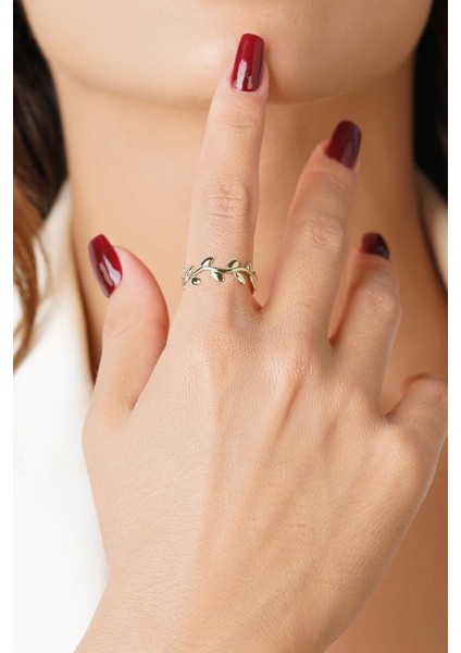 14 Ayar Altın Zeytin Dalı Yüzük fırsatları