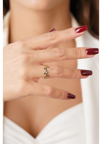 14 Ayar Altın Zeytin Dalı Yüzük indirimleri