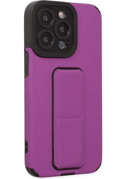 Iphone 13 Pro Max Kılıf Mega Standlı Silikon - Mor fiyatları