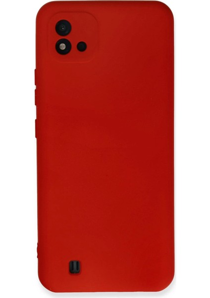 Realme C11 2021 Kılıf Nano Içi Kadife Silikon - Kırmızı