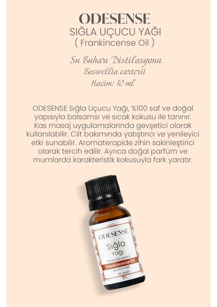 Sığla Uçucu Yağı 10 ml Doğal ve Saf İçerik Günlük Frankincense Yağı Damlalıklı Kapaklı Şişe fiyatları