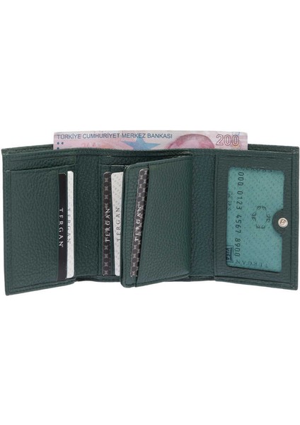 Yeşil Hakiki Deri Kadın Cüzdan - S1CB00005633-I5T