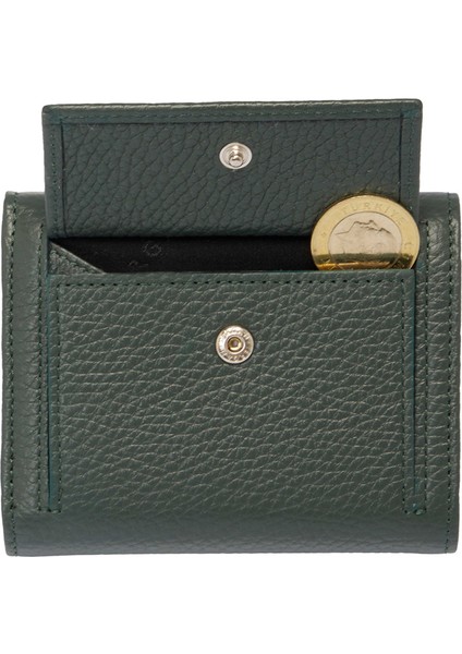 Yeşil Hakiki Deri Kadın Cüzdan - S1CB00005633-I5T