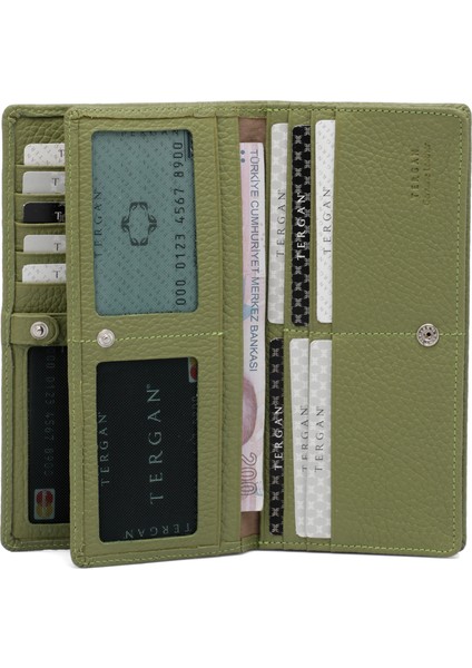 Yeşil Hakiki Deri Kadın Cüzdan - S1CB00005685-G8Z fırsatları