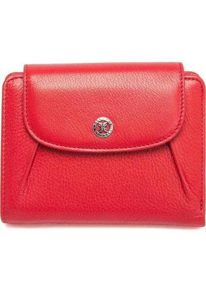 Kırmızı Hakiki Deri Kadın Cüzdan - S1CB00005714-A86