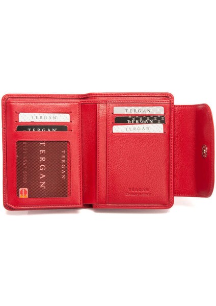 Kırmızı Hakiki Deri Kadın Cüzdan - S1CB00005714-A86