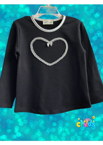 Alt Üst Takım Siyah Uzun Kol Üst Parlak Likralı Gümüş Lame Baskılı Etek. indirimleri