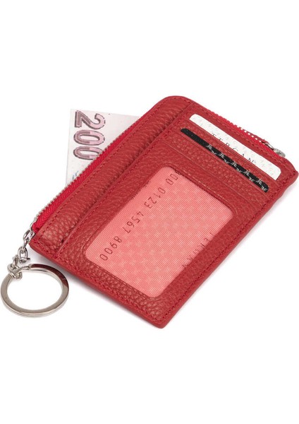 Kırmızı Hakiki Deri Unisex Kredi Kartlık - S1KK00000265-B68 indirimleri