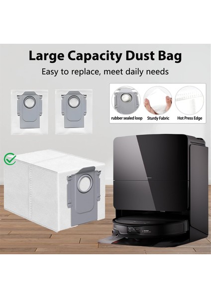 Eufy Omni S1 Pro Için Yedek Aksesuar Kiti: 1 Yuvarlanan Mops 1 Lolling Fırça 4 Toz Torbaları 2 Filtreler 4 Yan Fırça (Yurt Dışından) fırsatları