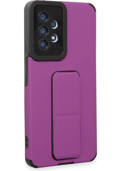 Samsung Galaxy A53 5g Kılıf Mega Standlı Silikon - Mor fiyatları