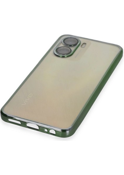 Vivo Y16 Kılıf Razer Lensli Silikon - Yeşil modelleri