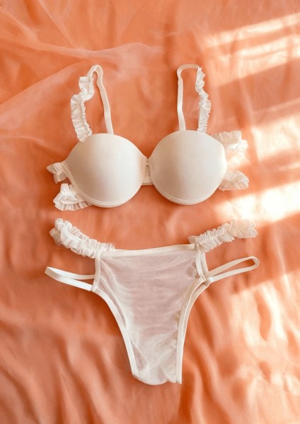 Fırfırlı Destekli Sütyen Takım