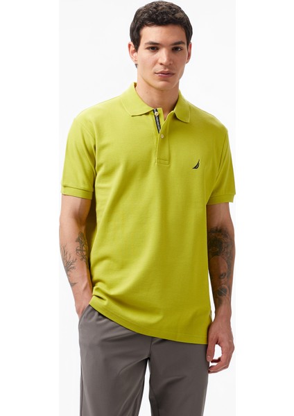 Erkek Yeşil Classic Fit Kısa Kollu Polo Yaka T-Shirt K35000T.3AH indirimleri