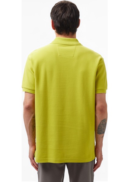 Erkek Yeşil Classic Fit Kısa Kollu Polo Yaka T-Shirt K35000T.3AH