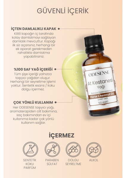At Kestanesi Yağı 50 ml Soğuk Sıkım Doğal ve Saf Cilt ve Saç Bakım Yağı Bez Kese modelleri
