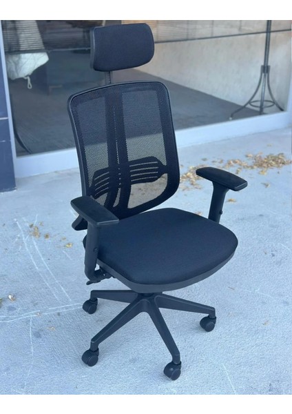 Çalışma Sandalyesi / Ofis Koltuğu Fileli Başlıklı fırsatları