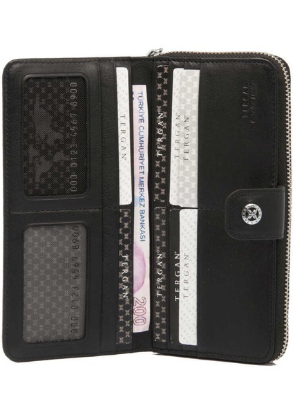 Siyah Hakiki Deri Kadın Cüzdan - S1CB00005789-A55