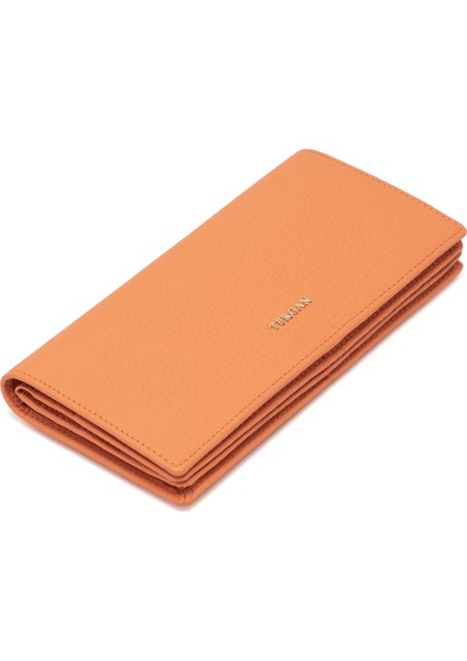 Turuncu Hakiki Deri Kadın Cüzdan - S1CB00005685-J35
