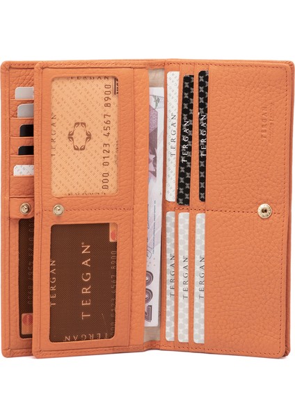Turuncu Hakiki Deri Kadın Cüzdan - S1CB00005685-J35 fırsatları