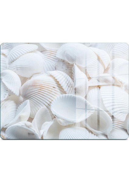 Cam Kesme Tahtası ve Sunumluk Deniz Kabukları Desenli 20X30 cm fiyatları