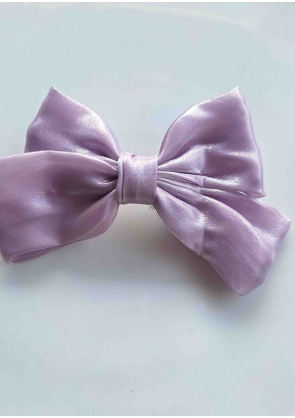 Saten Lila Kurdele Otomatik Toka