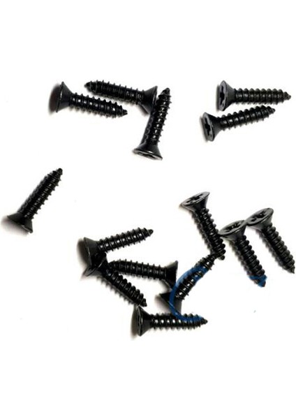 Klips, Menteşe, Ayak, Ağaç, Sunta Vidası 2,2x6,5 mm - Siyah 100 Adet