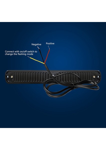 12LED Güvenlik Acil Durum Yanıp Sönen Işıklar, 12V-24V Flaş Uyarı Işığı, Beacon Beacon LED Işık Çubuğu, Mavi+Beyaz (Yurt Dışından) fiyatları