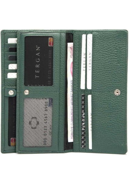 Yeşil Hakiki Deri Kadın Cüzdan - S1CB00005685-I5T