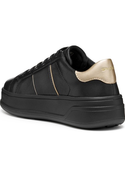 Kadın Siyah D Spherıca Ecub-2 B - Nappa+Me Bağcıklı Kalın Tabanlı Deri Sneaker D56WVB085Y2C9258 fiyatları