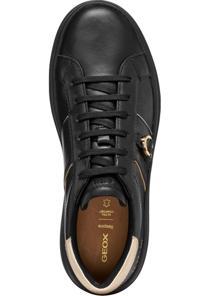 Kadın Siyah D Spherıca Ecub-2 B - Nappa+Me Bağcıklı Kalın Tabanlı Deri Sneaker D56WVB085Y2C9258 indirimleri