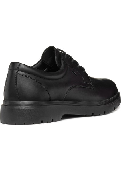 Erkek Siyah U Spherıca Ec1 B Abx B - Sm.le Bağcıklı Deri Casual Ayakkabı U46HNB00043C9999