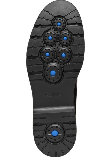 Erkek Siyah U Spherıca Ec1 B Abx B - Sm.le Bağcıklı Deri Casual Ayakkabı U46HNB00043C9999