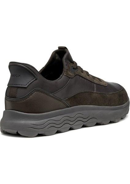 Erkek Kahverengi U Spherıca Plus A - Nappa+Sued Bağcıklı Süet Sneaker U56MPA08522C6006 fırsatları