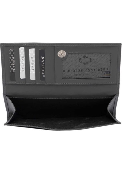 Gri Hakiki Deri Kadın Cüzdan - S1CB00005807-E80