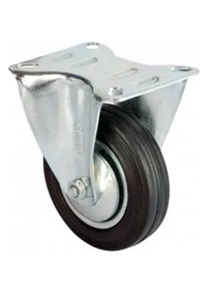 Eco Lounge Servis Tekeri - Tablalı Siyah Sabit - Çap 80 mm