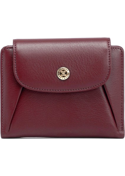 Bordo Hakiki Deri Kadın Cüzdan - S1CB00005714-K16
