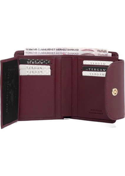 Bordo Hakiki Deri Kadın Cüzdan - S1CB00005714-K16
