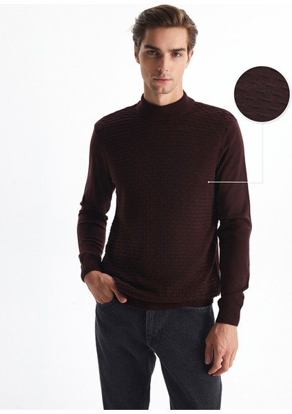 Yeni Sezon Yarım Balıkçı Yaka Uzun Kollu Erkek Triko Kazak