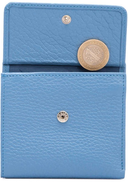 Mavi Hakiki Deri Kadın Cüzdan - S1CB00005627-I6T