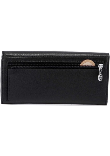 Siyah Hakiki Deri Kadın Cüzdan - S1CB00005807-A85