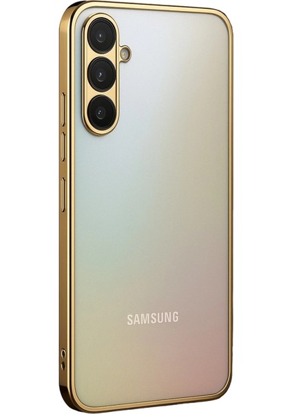 Samsung Galaxy A34 5g Kılıf Razer Lensli Silikon - Gold