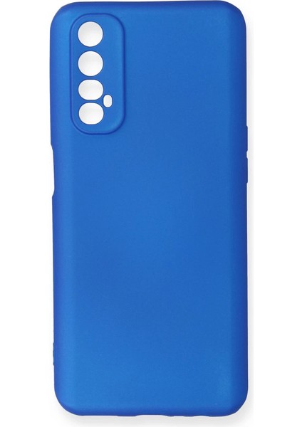 Realme 7 Kılıf First Silikon - Mavi