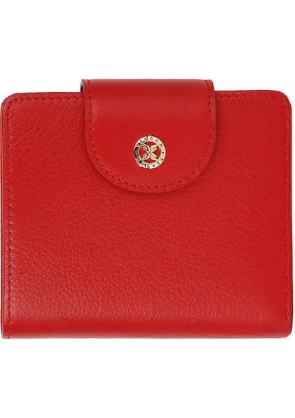 Kırmızı Hakiki Deri Kadın Cüzdan - S1CB00005674-A86