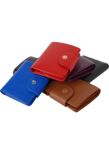 Kırmızı Hakiki Deri Kadın Cüzdan - S1CB00005674-A86 fiyatları