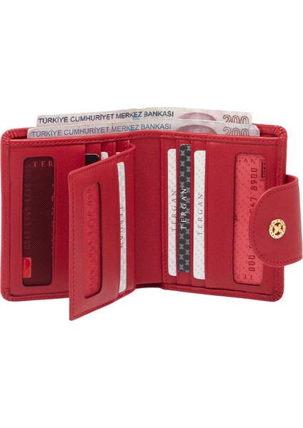 Kırmızı Hakiki Deri Kadın Cüzdan - S1CB00005674-A86