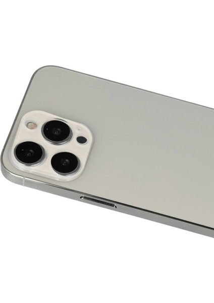 Iphone 13 Pro Max Rainbow Kamera Lens Koruma Cam - Beyaz