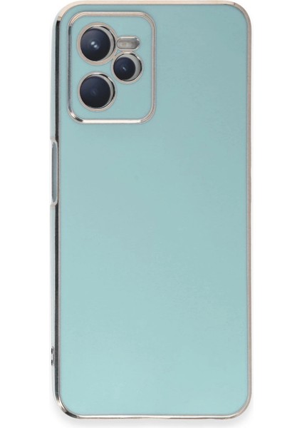 Realme C35 Kılıf Volet Silikon - Açık Yeşil