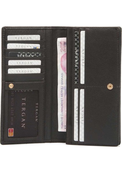 Kahve Hakiki Deri Kadın Cüzdan - S1CB00005685-A42