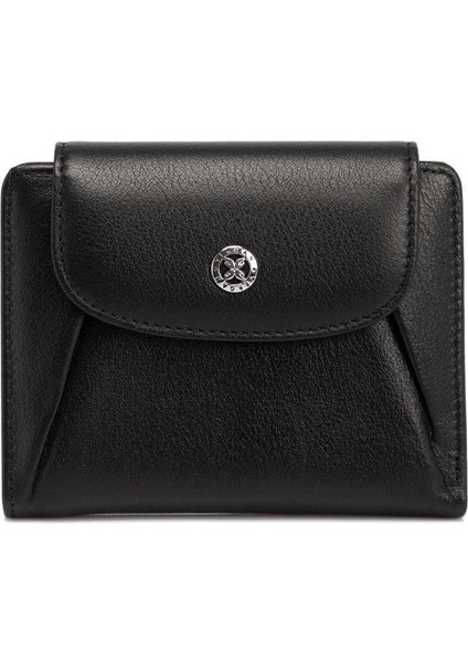 Siyah Hakiki Deri Kadın Cüzdan - S1CB00005714-A85