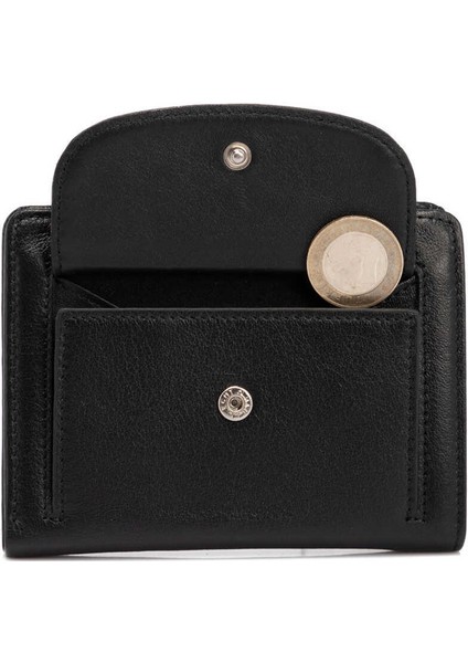 Siyah Hakiki Deri Kadın Cüzdan - S1CB00005714-A85